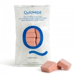 QUICKEPIL WOSK DO DEPILACJI ROSE TWARDY BEZPASKOWY DO DEPILACJI 1 KG RÓŻOWY